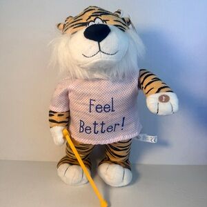 Feel Better Tiger Plush Stuffed Animal Nurse Patient Hospital Recovery Gift Toy
